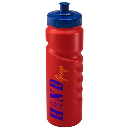 750ml Finger Grip Sports Bottle Red
