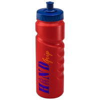 750ml Finger Grip Sports Bottle Red