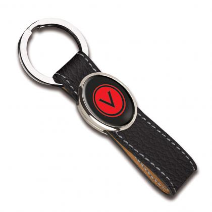 Elite hide oval keyring