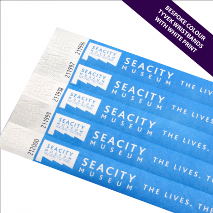 25mm Custom Printed Tyvek Wristbands