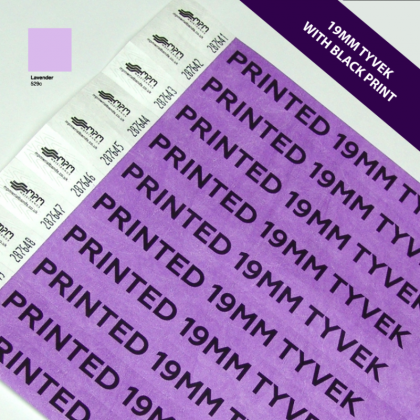 19mm Custom Printed Tyvek Wristbands