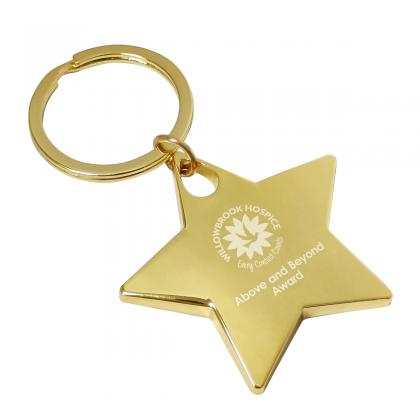 Gold Star Keyring