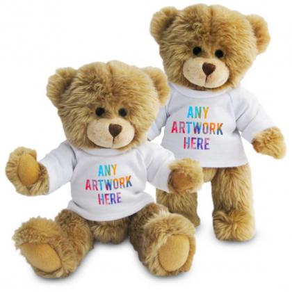 Printed Promotional 20cm Soft Toy Charles Jointed Bears