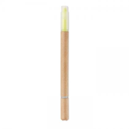 Duo Paper - 2 In 1 Carton Pen Highlighter