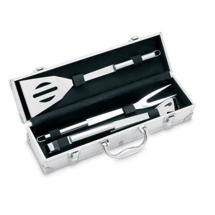 Asador - 3 Bbq Tools In Aluminium Case