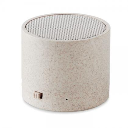 Round Bass+ - 3w Speaker In Wheat Straw/Abs