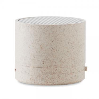 Round Bass+ - 3w Speaker In Wheat Straw/Abs