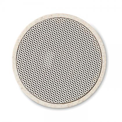 Round Bass+ - 3w Speaker In Wheat Straw/Abs