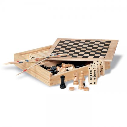 TRIKES - 4 games in wooden box