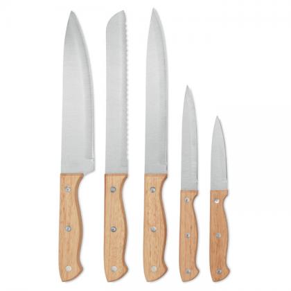 Gourmet - 5 Piece Knife Set In Base