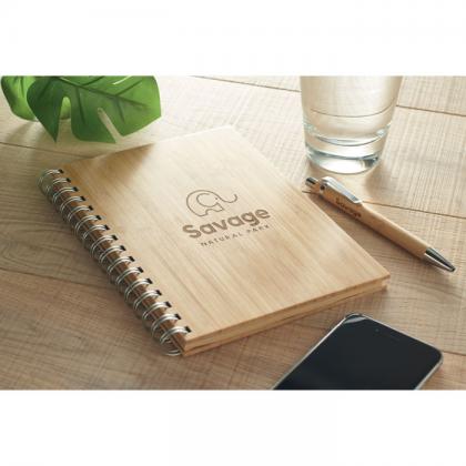 Bram - A5 Ring Bound Bamboo Notebook