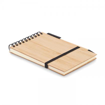 SONORABAM - A6 bamboo notepad with pen