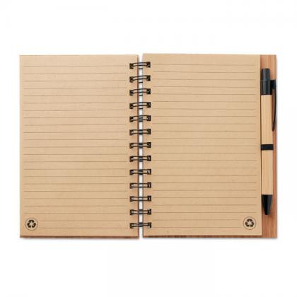 Bambloc - Bamboo Notebook With Pen Lined