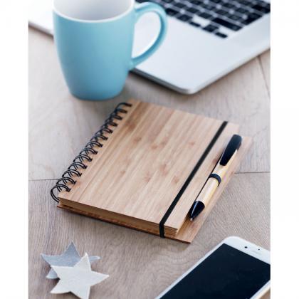 Bambloc - Bamboo Notebook With Pen Lined