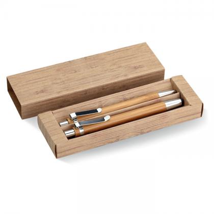 Bambooset - Bamboo Pen And Pencil Set