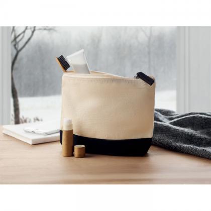 Kleuren - Bicolour Cotton Cosmetic Bag