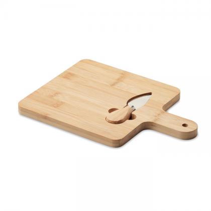 Darfield - Cheese Board Set In Bamboo