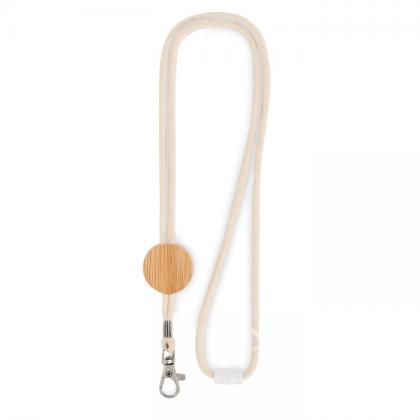 Kara - Cotton Lanyard With Metal Hook