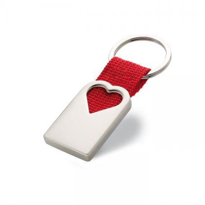 Bonheur - Heart Metal Key Ring