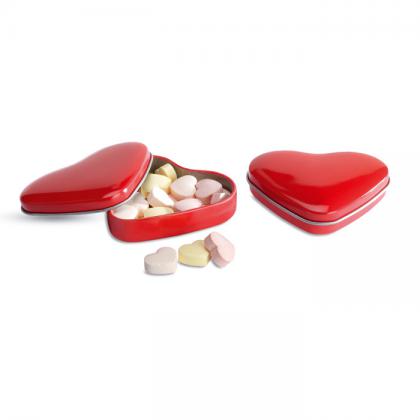 Lovemint - Heart Tin Box With Candies