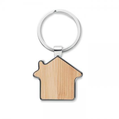 Burnie - House Key Ring Metal Bamboo