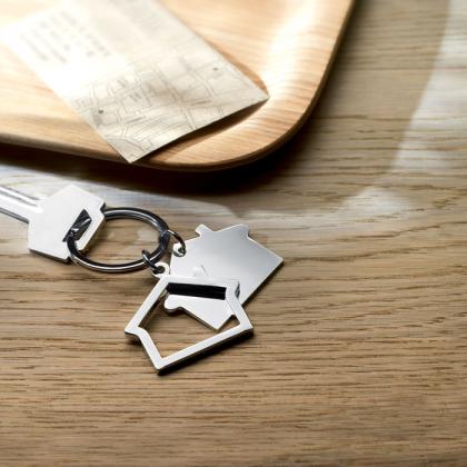 Sniper - Metal Key Ring House Shape