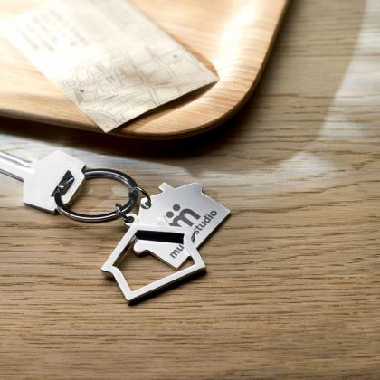 Sniper - Metal Key Ring House Shape