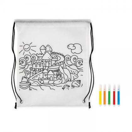 Carrydraw - Non Woven Kids Bag With Pens