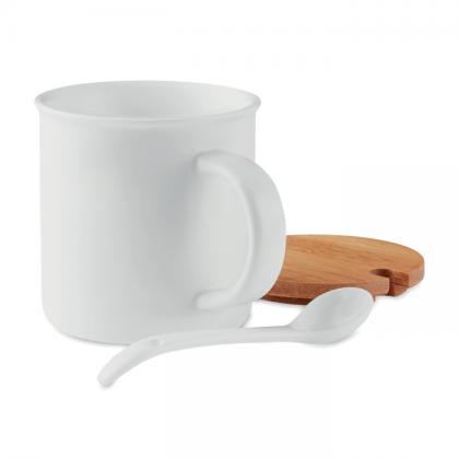 KENYA - Porcelain mug with spoon