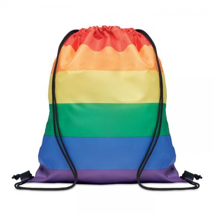 Bow - Rainbow Rpet Drawstring Bag