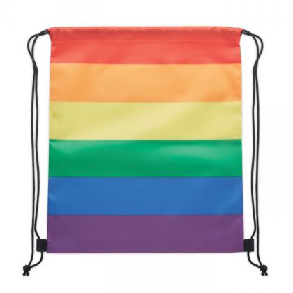 Bow - Rainbow Rpet Drawstring Bag