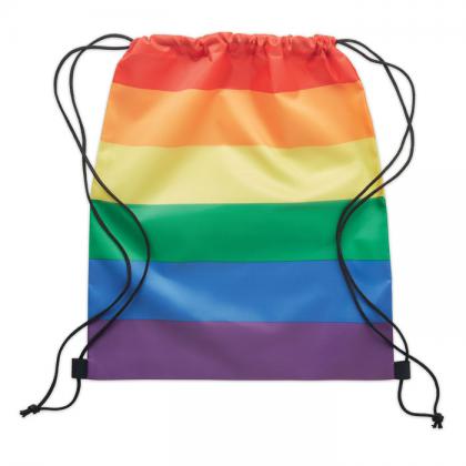 Bow - Rainbow Rpet Drawstring Bag