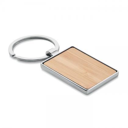 Bendigo - Rectangular Key Ring Bamboo