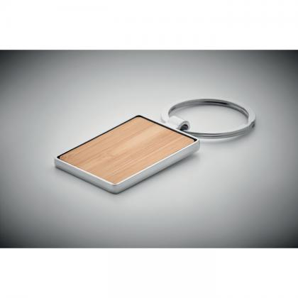 Bendigo - Rectangular Key Ring Bamboo