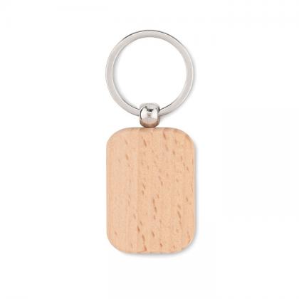 Poty Wood - Rectangular Wooden Key Ring