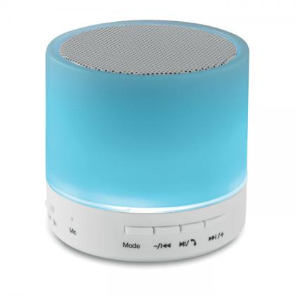 Round White - Round Wireless Speaker Led