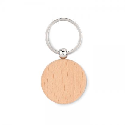 Toty Wood - Round Wooden Key Ring