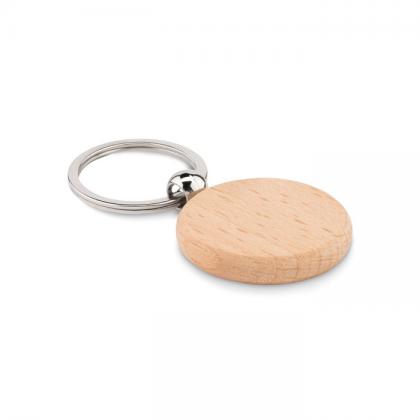 Toty Wood - Round Wooden Key Ring