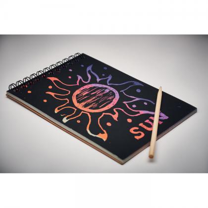 Black - Scratching Paper Notebook