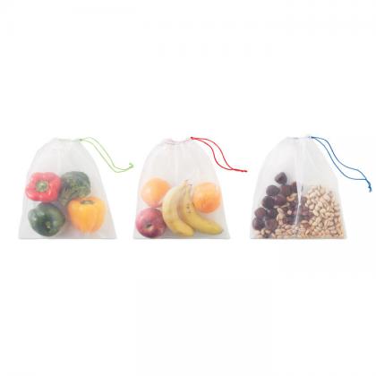 Veggie Set Rpet - Set Of 3 Rpet Mesh Food Bags