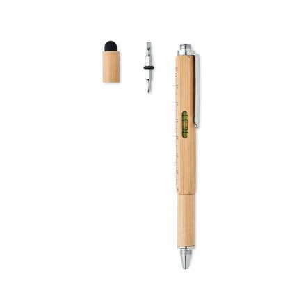 Toolbam - Spirit Level Pen In Bamboo