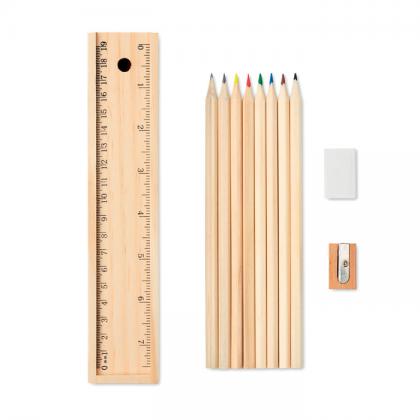 Todo Set - Stationery Set In Wooden Box