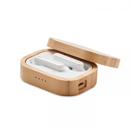 Jazz Bamboo - Tws Earbuds In Bamboo Case