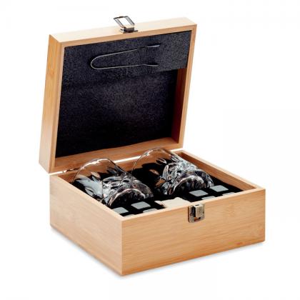 Inverness - Whisky Set In Bamboo Box