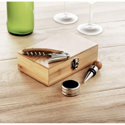 Sonoma - Wine Set In Bamboo Box