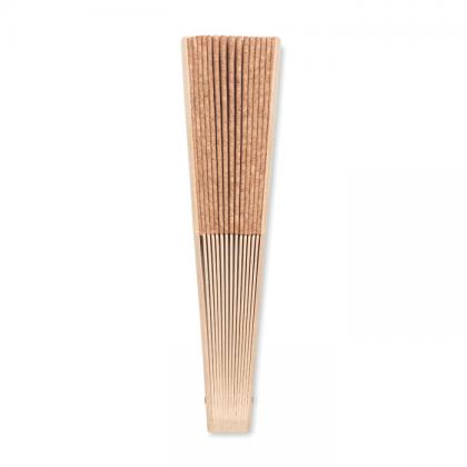 FANNY CORK - Wood hand fan with cork fabric