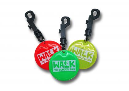 Reflective bag clip