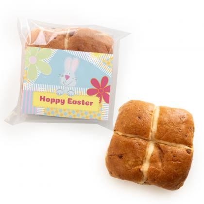 Easter Hot Cross Bun with Branded Wrap