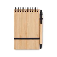 SONORABAM - A6 bamboo notepad with pen