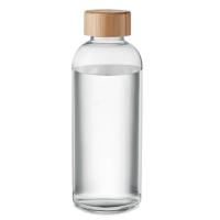 Glass bottle 650ml, bamboo lid